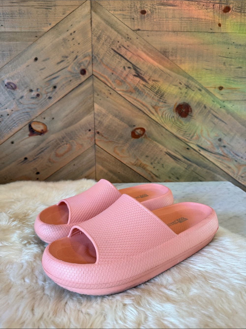 Pink Slide Sandals 7.5-8.5
